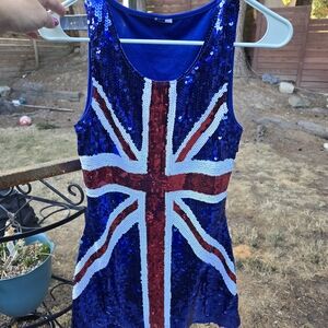 Sequin Union Jack Dress